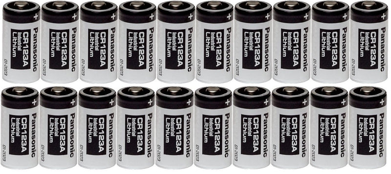 Panasonic 20 CR123A 123A Industrial 3V Lithium Batteries