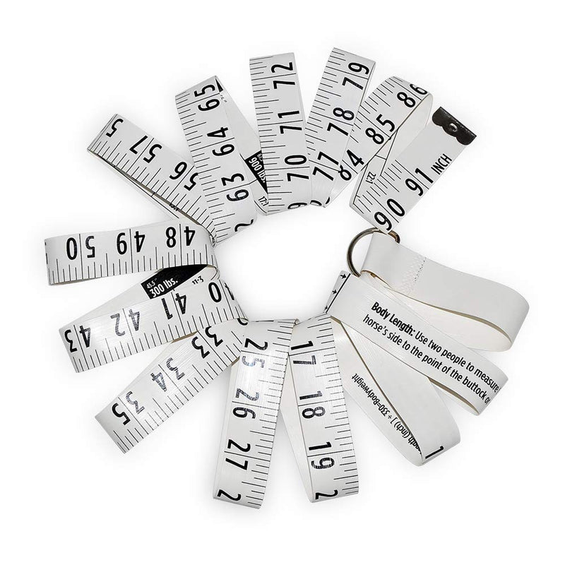 WIN TAPE Measure Horse and Pony Height Weight Tape, Weight in Pounds & Height in Hands (Hands/LBS)