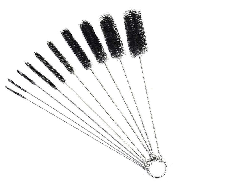 LoveInUSA Straw Cleaner Brush, Nylon Tube Brush Set Small Bottle Brush Nylon Pipe Tube Cleaner 8 Inch, Set of 10pcs