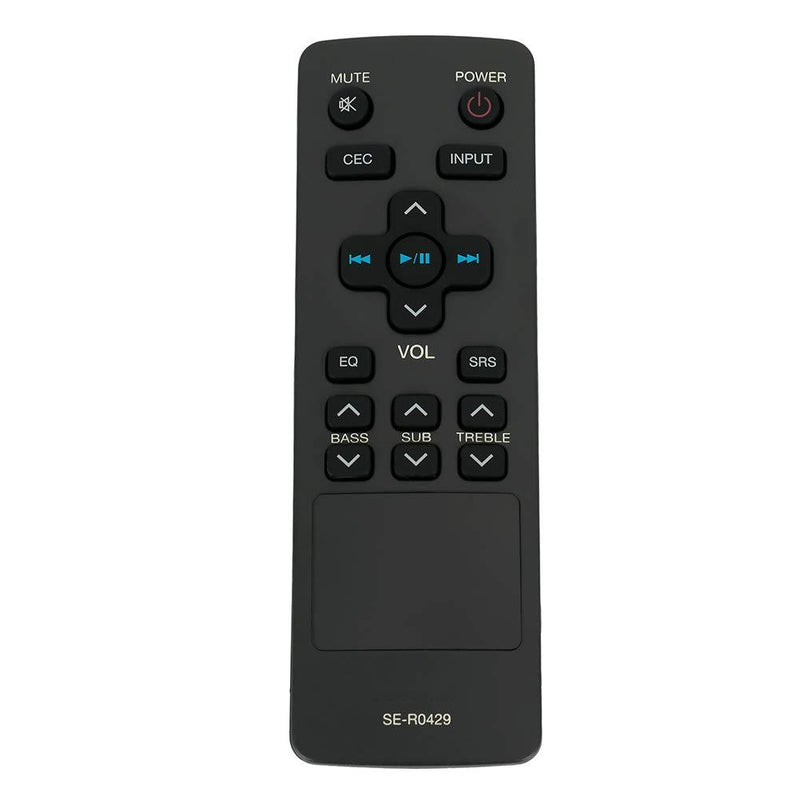 SE-R0429 ser0429 Sound Bar Replacement Remote Control fit for Most Toshiba Soundbar SBX4250 SBX4250KN SBX5065KU