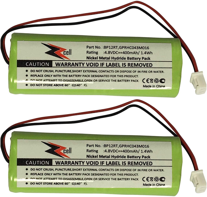 ZZcell 2-Pack Battery for Dogtra Transmitter BP12RT, 175NCP, 200NC, 200NCP, 202NCP, 280NCP, 282NCP, 1900NCP, 1902NCP, 300M, 302M, 7000M, 7002M, 7100H, 7102H, 7100, 7102, 1100NC, 2000B, 2000200NC