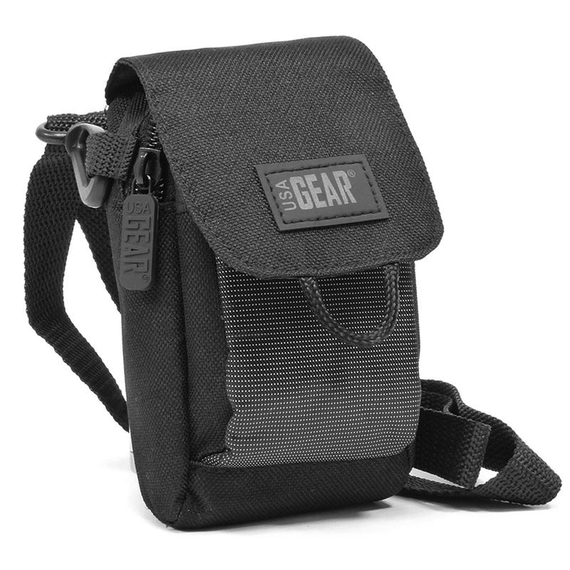 USA Gear Laser Rangefinder Case Holster with Shoulder Strap and Belt Loop - Compatible with Nikon 8397 ACULON AL11, TecTecTec VPRO500, Gogogo Sport, Coolshot 20, Monarch 7I, Vortex Optics, and More