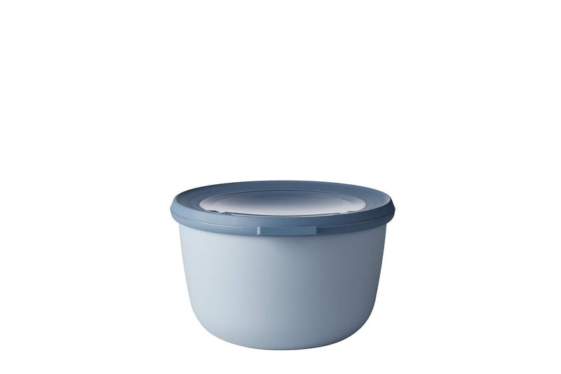 Rosti Mepal Cirqula Multi Food Storage and Serving Bowl with Lid, 1.2L/1.3Q, Nordic-Blue Deep
