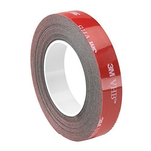 3M - 3/4-5-5915 VHB Tape 5915 Permanent Bonding Tape Roll - 0.75in. x 15ft.  Conformable Black Tape with Acrylic Adhesive, UV Resistant