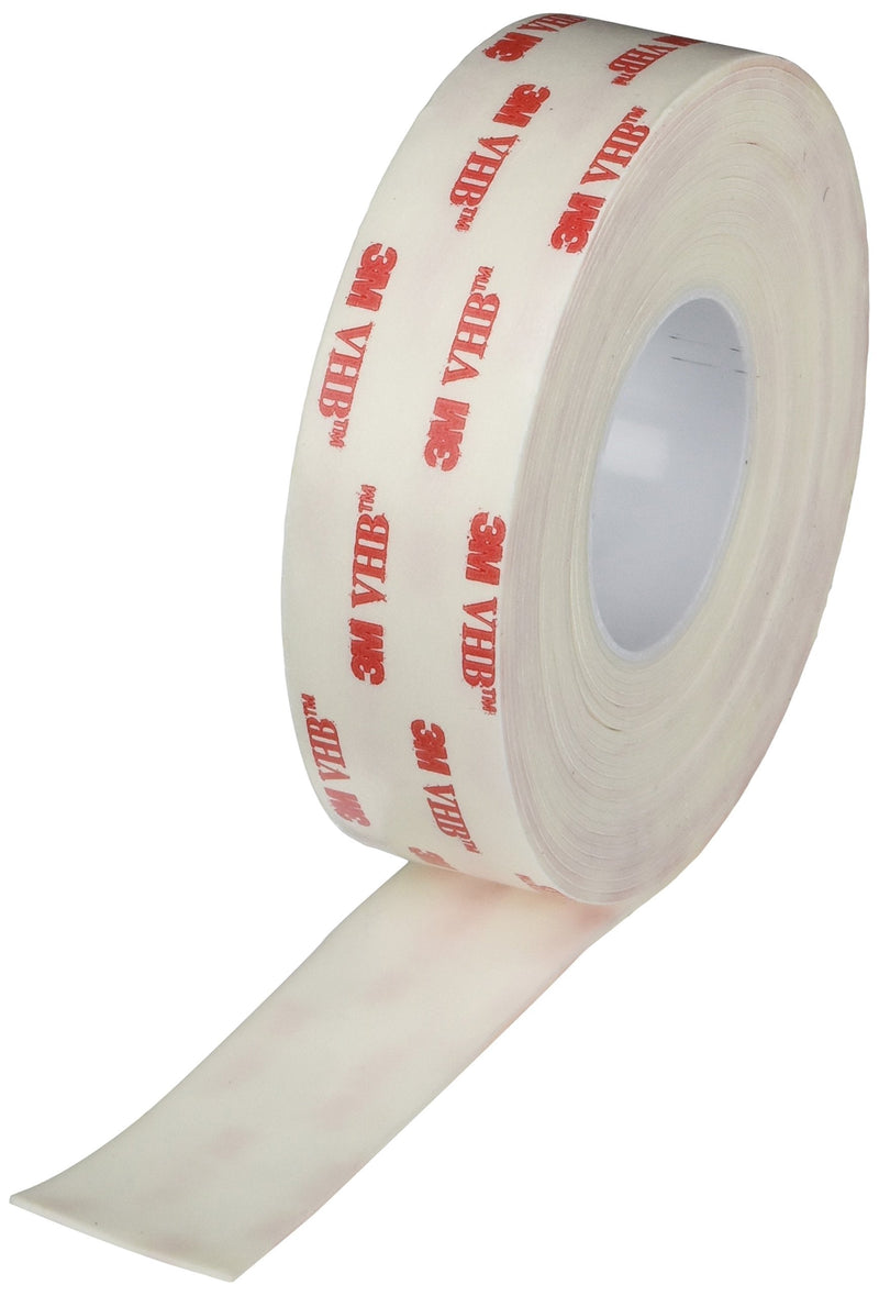 3M - 1112286 TapeCase 1-5-4945 VHB Tape 4945, 1" Wide, 5 yd. Length, White