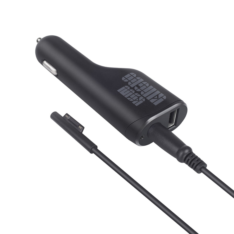 Surface Pro Car Charger Surface Laptop Car Charger, 36W 12V 2.58A for Microsoft Surface Pro 3 Pro 4 Book Go Surface Laptop Surface Pro Pro 6 & Surface Laptop 2 with USB Port Include Travel Case