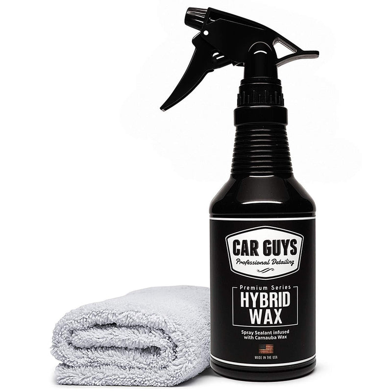 CAR GUYS Hybrid Wax - Advanced Car Wax - Long Lasting and Easy to Use - Safe on All Surfaces - 18 Oz Kit 18 Ounces w/ Towel