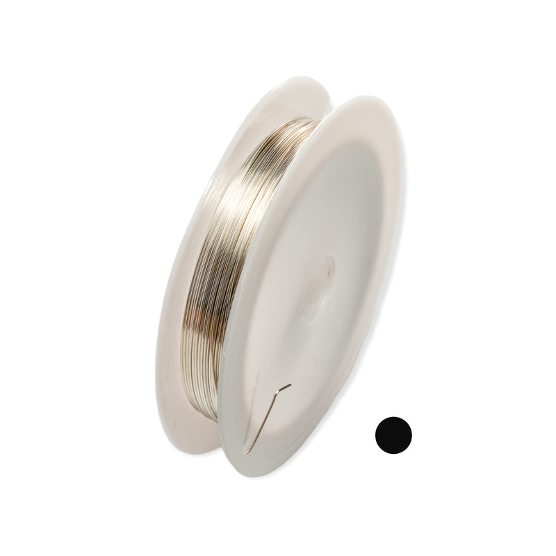 22 Gauge, 935 Argentium Silver Wire (Round) Half Hard Made in USA - 1 Ounce (29FT) by CRAFT WIRE 22 Gauge