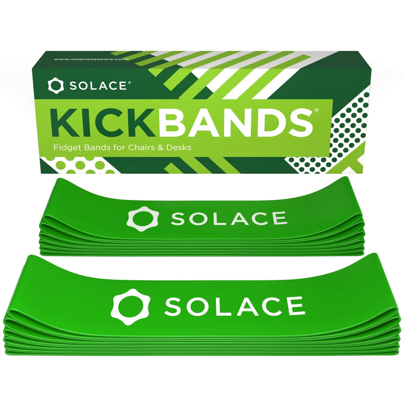 Fidget Chair Bands for Kids (12-Pack) - Flexible Seating Classroom Furniture for Kids with Fidgety Feet - Kick Bands Rubber Band for Chairs - Students ADHD Sensory Kickbands