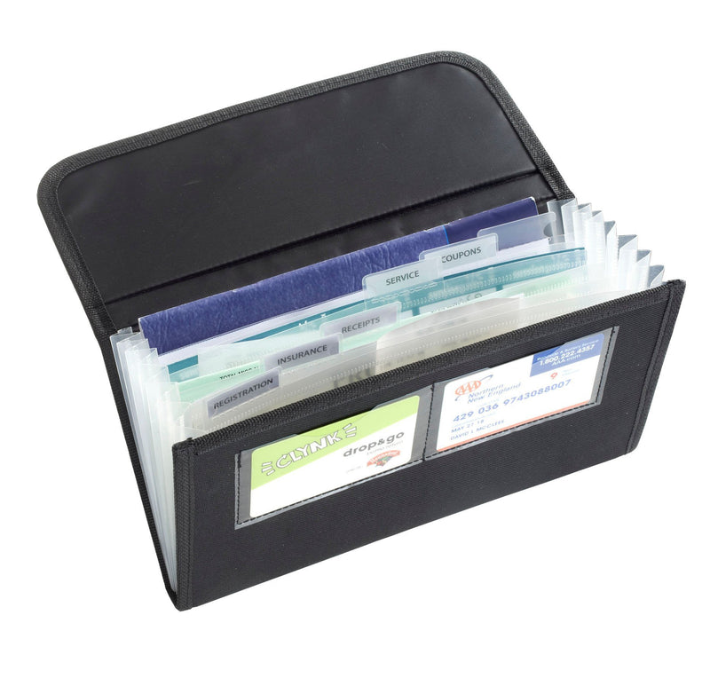 High Road Glove Box Organizer with Expandable Files for Registration, Insurance, Receipts and Cards