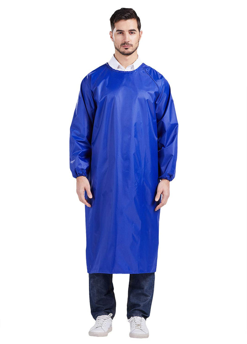 Nanxson Unisex Waterproof Apron Adjustable Work Apron for DishWashing, Lab Work, Dog Grooming, Cleaning Fish CF3015 Blue