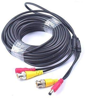 65 Feet EKYLIN All-in-One BNC Video Extension Cable with Power DC Connector for Security Camera Home Surveillance CCTV Closed-Circuit TV System 20m/65ft