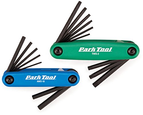 Park Tool FWS-2 Fold-Up Wrench Set Tool Blue/Green One Size