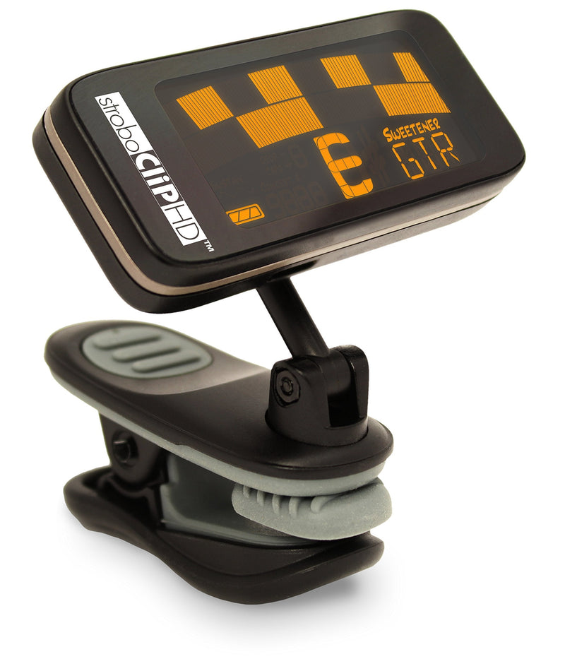 Peterson StroboClip HD Clip-On Tuner | Guitar, Bass, Violin, Ukulele, Harp, Brass, Woodwind, Orchestral Black