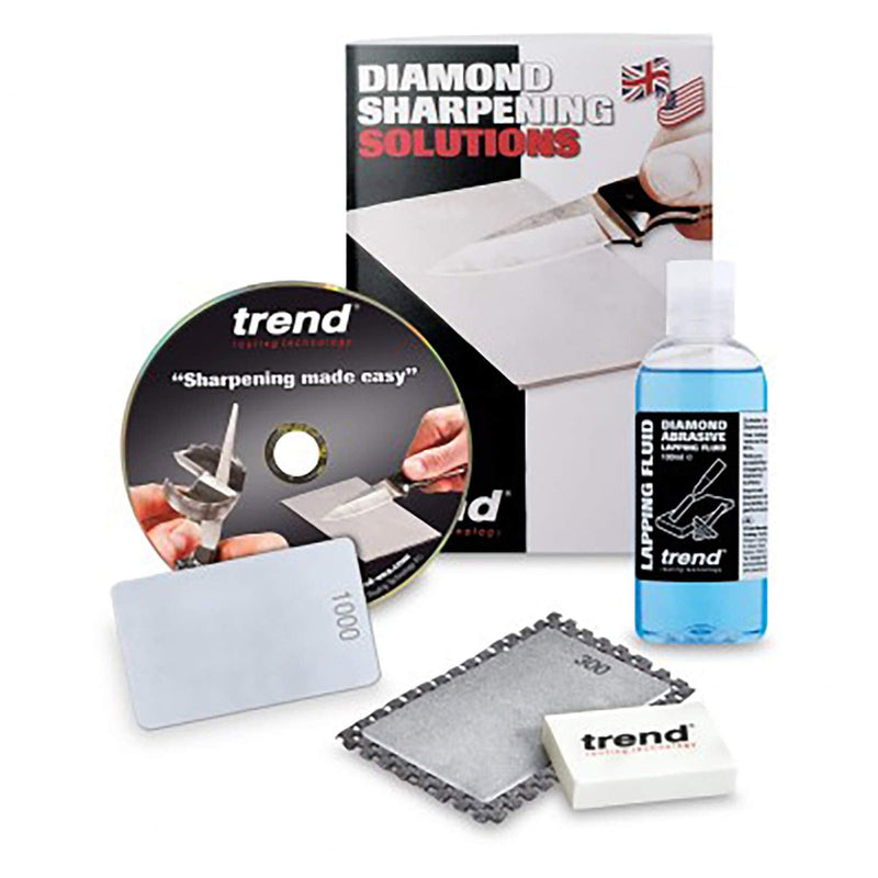 TREND UDWS/KIT/D The Complete Credit Card Diamond Sharpening Stone Kit, Silver