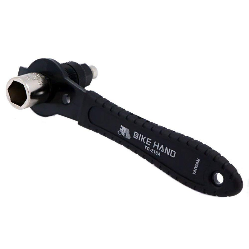 Bikehand Bike Crank Extractor Puller Remover for Square Threaded Taper Crankset or ISIS & Octalink - Easy Bicycle Crank Arm Removal Tool Fit Square Taper