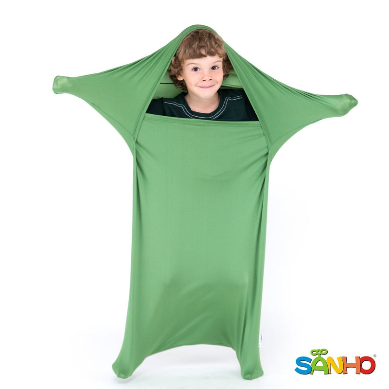 SANHO Premium Sensory Sock, Updated Version, Medium, 50" L x 24" W, Good for Height:47"- 63" Green