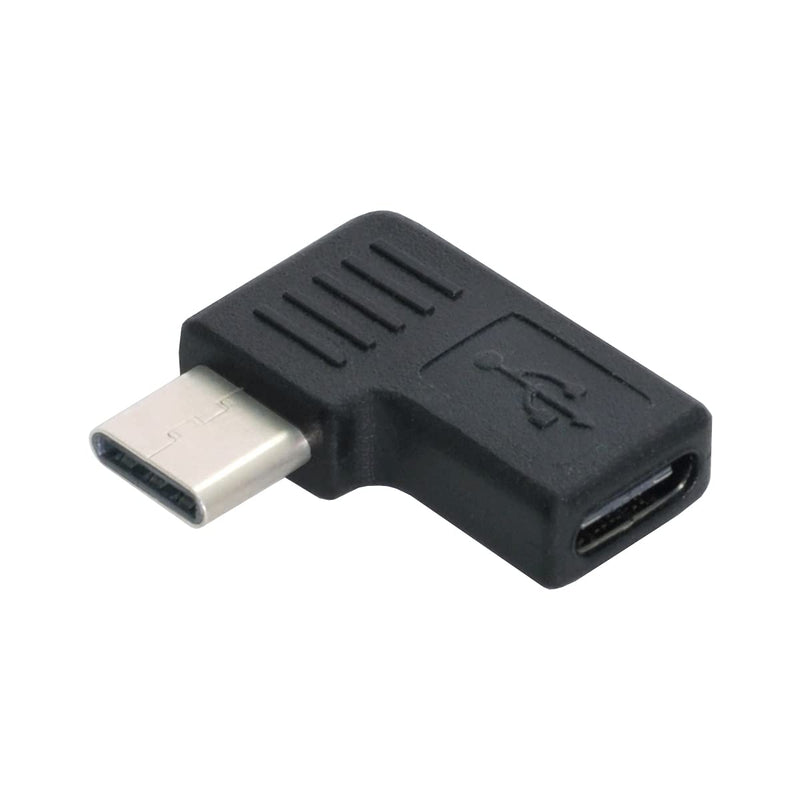 Cablecc 90 Degree Right & Left Angled USB 3.1 Type-C Male to Female Extension Adapter for Laptop & Tablet & Mobile Phone