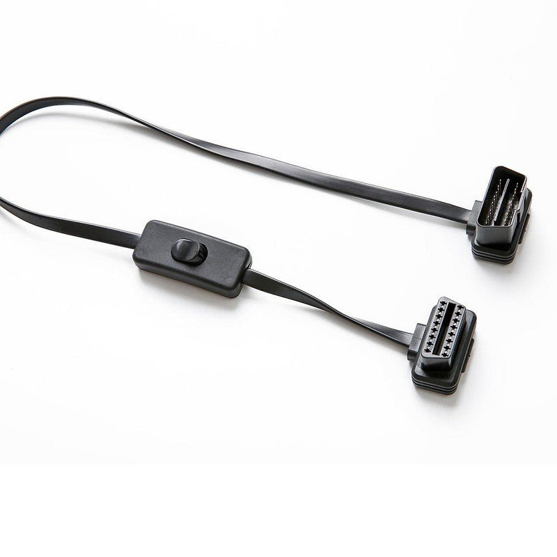 bbfly-A6 ODB II ODB2 Splitter Extension 16 Pin Extension Cable Adapter (A6 with Power Switch 5FT/150CM)