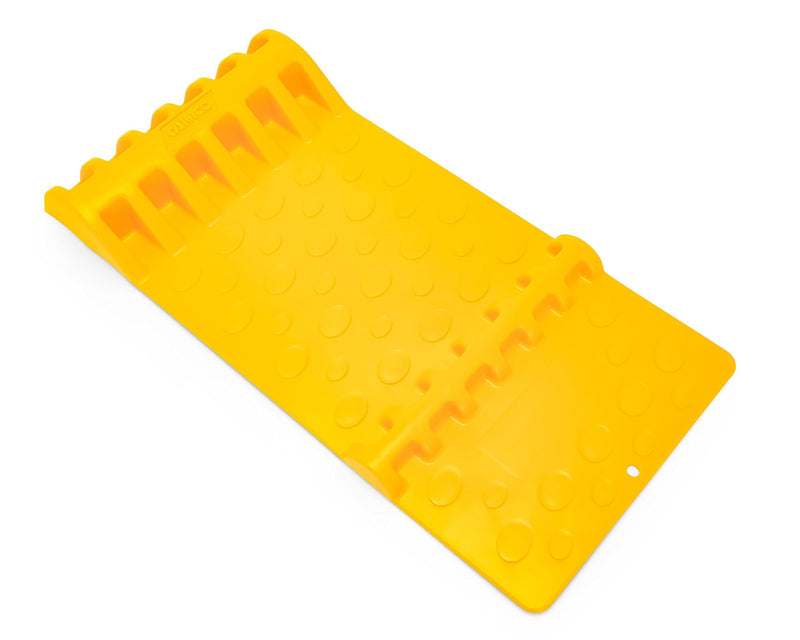 Camco 42891 AccuPark Parking Mat - Safe Garage Mat for Parking Accuracy, Easily Installs and Stays in Place - Yellow AccuPark Parking Mat - Yellow