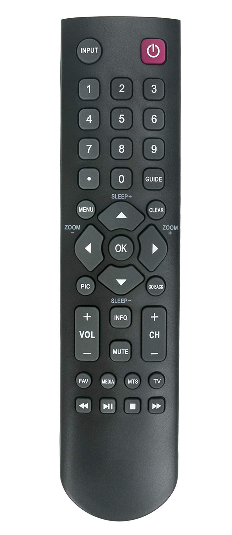RC2000N01 Replaced Remote Fit for TCL TV 32B2800 32D2700 Compatible with 32S3600 48FS4610 39S3600 55FS4610 55FS4690 48FS4690
