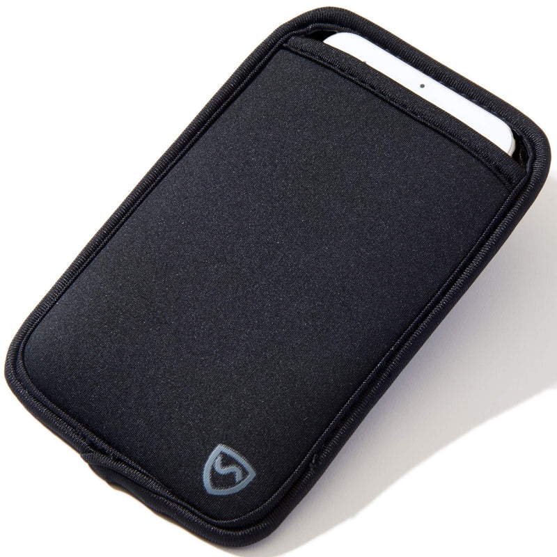 SYB Phone Pouch, EMF Radiation Protection Sleeve, Regular Black For phones up to 2.75" wide