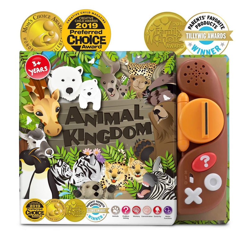BEST LEARNING Book Reader Animal Kingdom - Educational Talking Sound Toy to Learn About Animals with Quiz Games for Kids Ages 3 to 8 Years Old