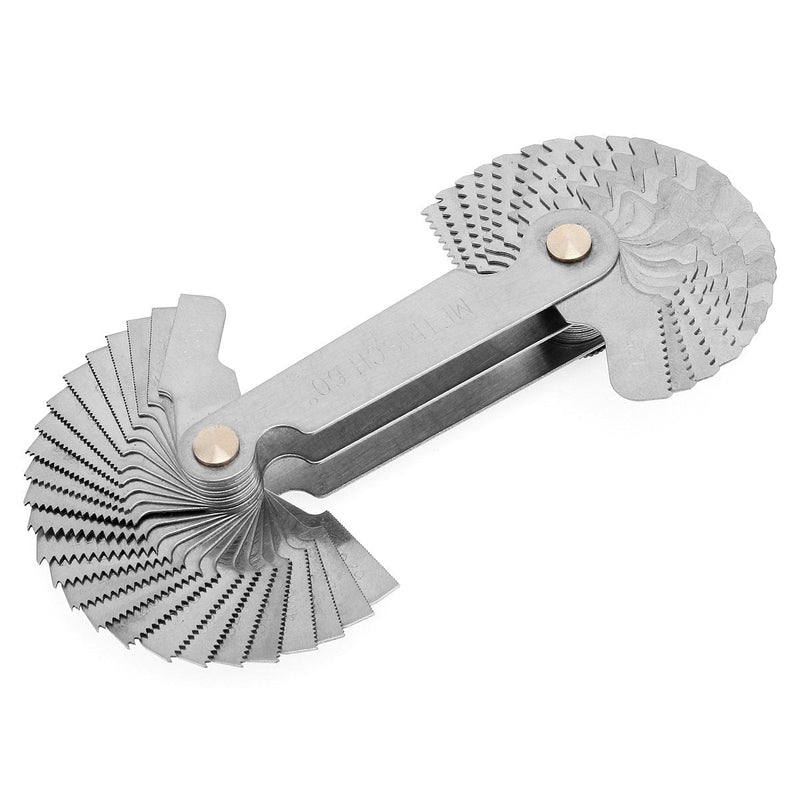 【The Best Deal】OriGlam Screw Thread Pitch Cutting Gauge Tool, Stainless Steel Metric Screw Pitc