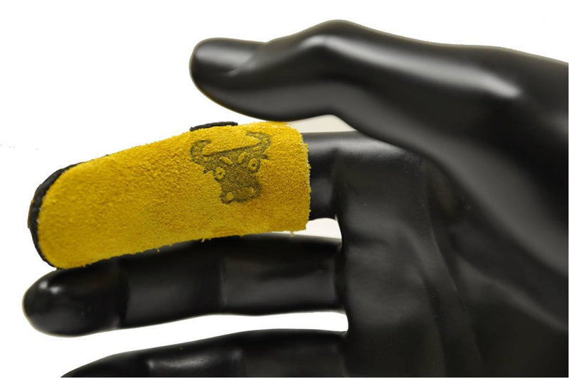 G & F Products 8128XL Cowhide Leather Guard, Finger Protection, X-Large, Xlarge, Tan Tan Tan Brown/Tan Finger Guard