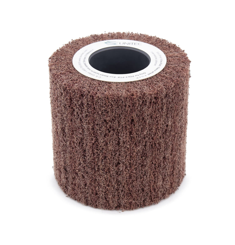 C.S. Unitec PTX Fleece Nonwoven Wheel | 180 Grit Metal & Wood Grinder Polisher Tool Wheel Attachment| 4" Diameter x 4-1/8" Wide (47413) 4" x 4-1/8"