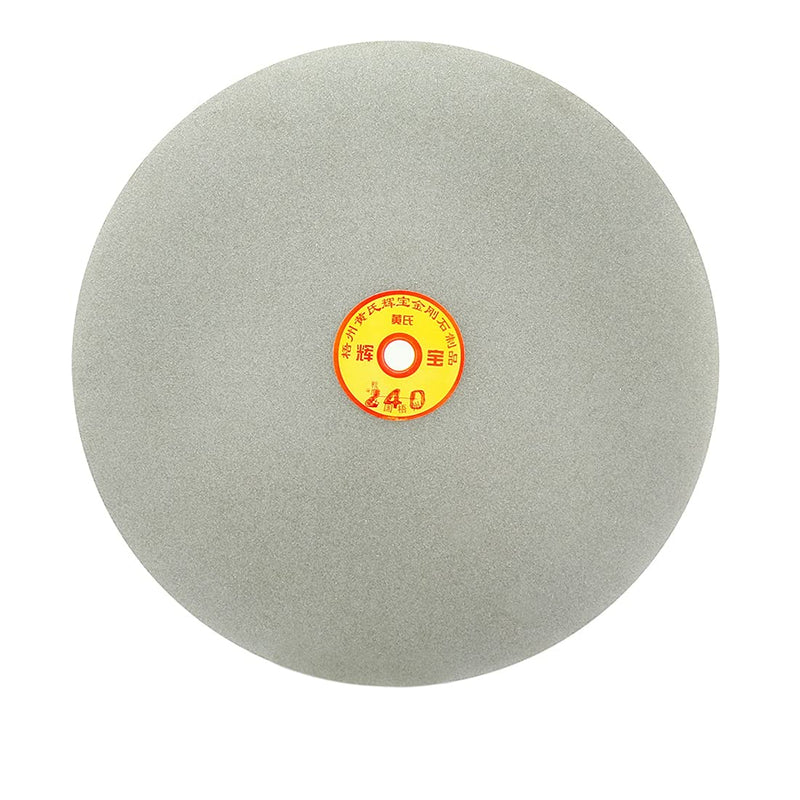 uxcell 250mm 10-inch Grit 240 Diamond Coated Flat Lap Disk Wheel Grinding Sanding Disc 240 Grit