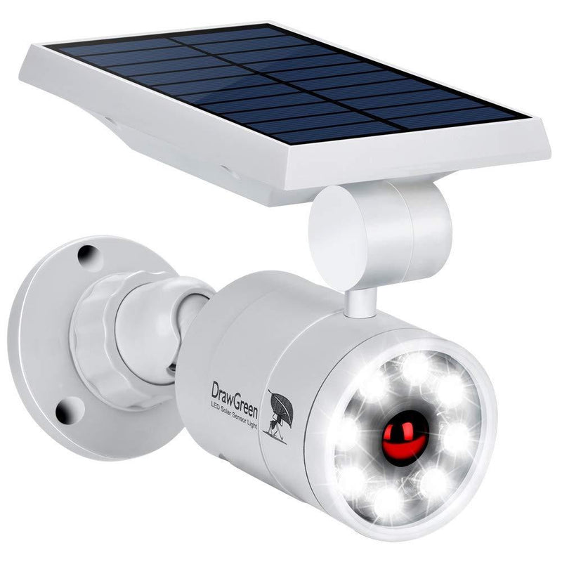 DrawGreen DG08-A Solar Outdoor Motion Sensor,1400-Lumens Bright LED Spotlight 5W(110W Equiv.) Light, White