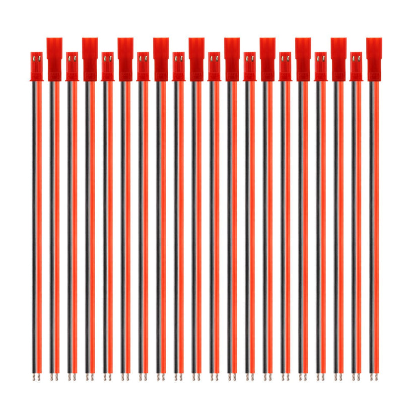 20 Gauge Silicone JST Connector, SIM&NAT 5.9 inch 2 Pin Male Female JST RCY Plug Connectors Cable Wire for LED Lamp Strip RC Toys Battery (10 Pair)
