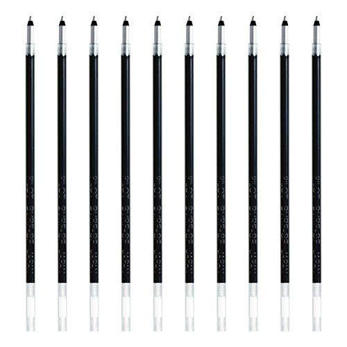 Pilot BVRF-8F-B Refills for Ballpoint Pen, 0.7mm, Black Ink, Value Set of 10