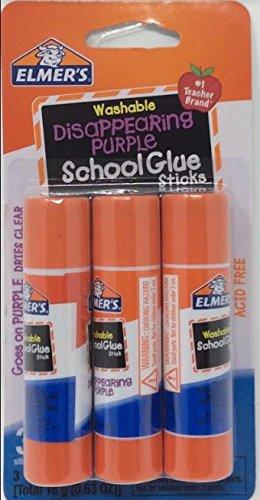 Elmer's E520 .21 Oz Washable School Glue Sticks 3 Count