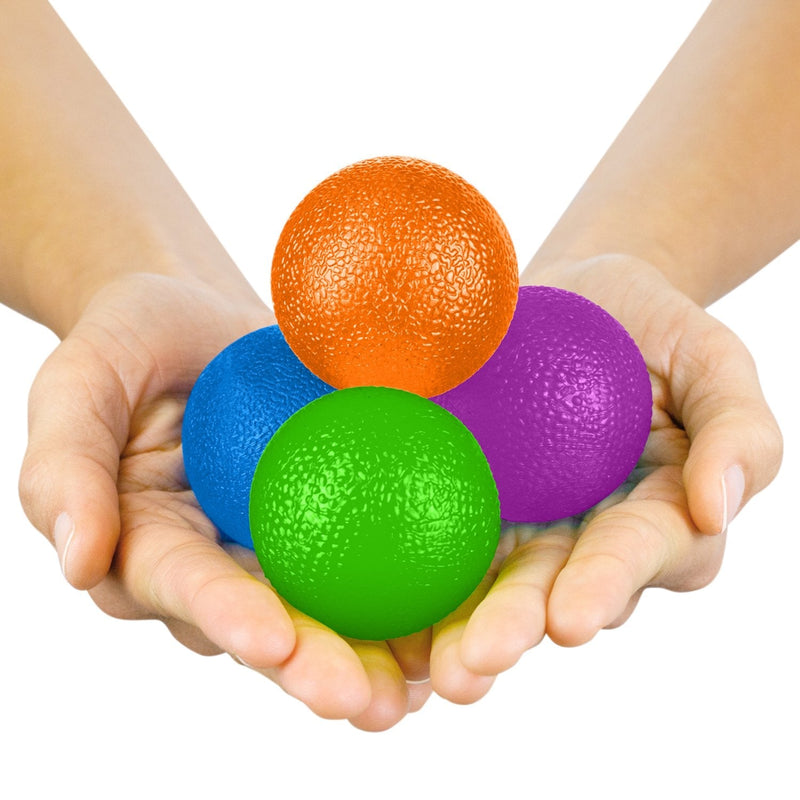 Vive Squeeze Balls for Hand Therapy, Exercise, Arthritis - Grip Strengthener Occupational Equipment for Finger, Wrist, Carpal Tunnel, Pain Relief, Stress - Resistance Strength Squeezing Egg Trainer