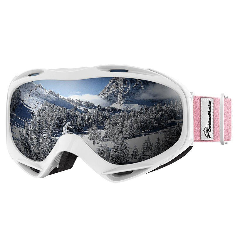 OutdoorMaster Ski Goggles OTG - Over Glasses Ski/Snowboard Goggles for Men, Women & Youth - 100% UV Protection Vlt 11.5%