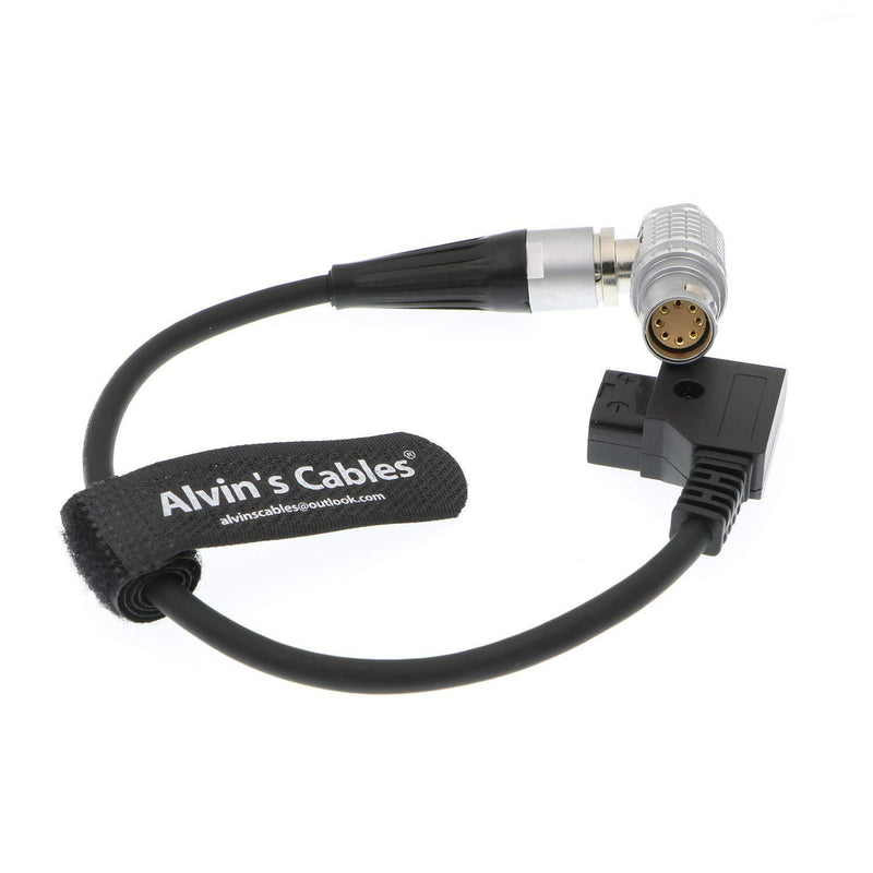 Alvin's Cables ARRI Alexa Mini D Tap Power Cable 8 Pin Female Right Angle to D Tap Male Right Angle 8 Pin Normal Cable 25CM
