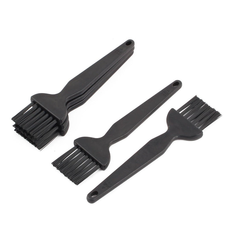 uxcell Plastic Flat Handle Anti Static ESD PCB Circuit Board Cleaning Brush 5pcs Black