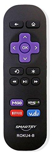 Smartby Roku Remote Control for Roku 1, Roku 2, Roku 3, Roku 4 (HD, LT, XS, XD) Streaming Player, DO NOT Support Roku Stick or Roku TV
