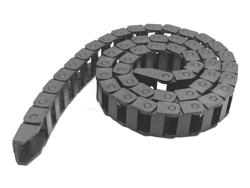 R28 10mm x 20mm Black Plastic Wire Carrier Cable Drag Chain 1M Length for CNC