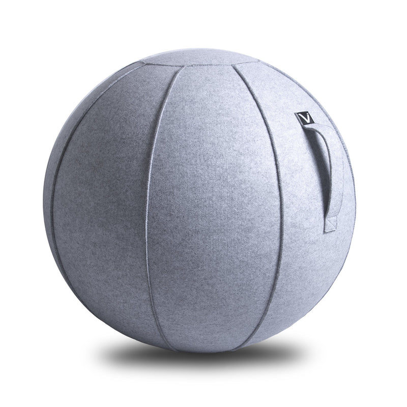 Vivora Luno Exercise Ball Chair, Canvas & Felt for Home Offices, Balance Training, Yoga Ball Standard Marble