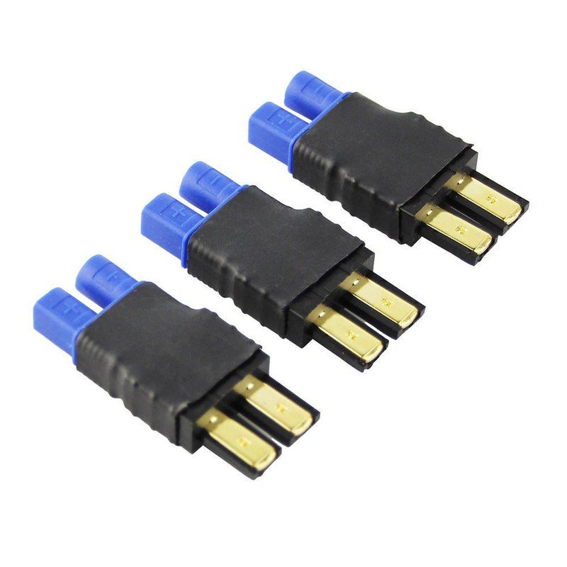 OliYin 3pcs Compatible with TRX Male to EC3 Female Connector Adapter for ESC Charger(Pack of 3)