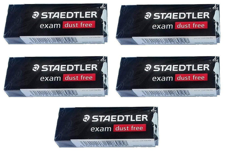 Staedtler Large Exam Dust Free Pencil Eraser (526 E20) Pack of 5 Erasers