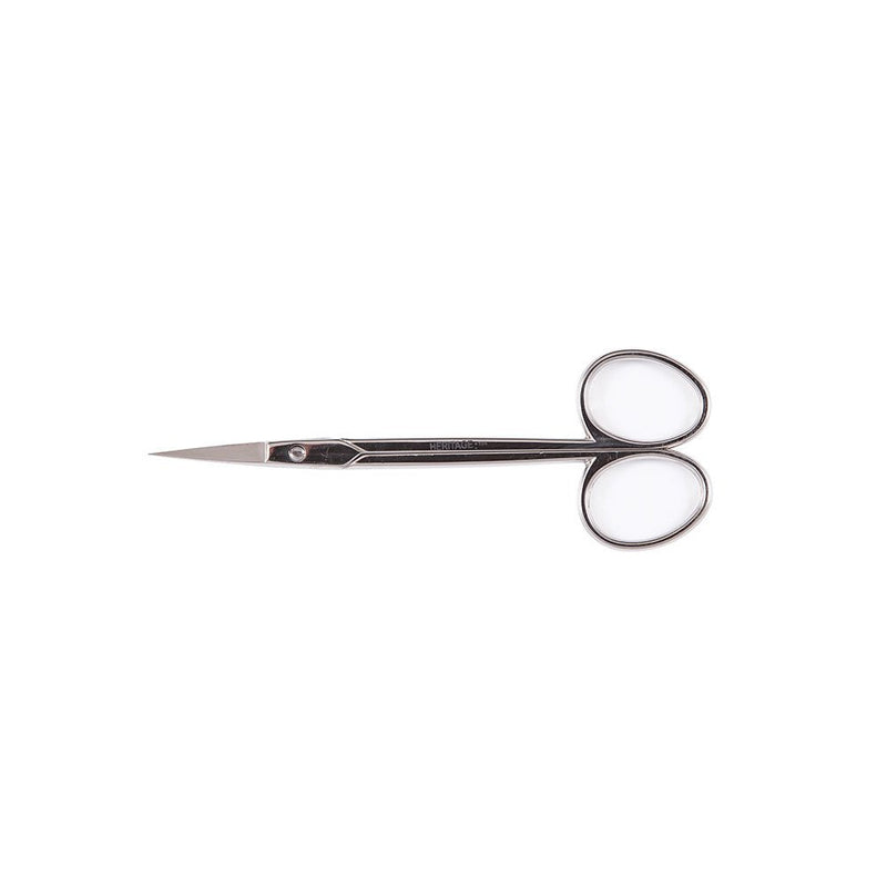 Klein Tools G104C Scissors, Embroidery Scissors with Curved Blade for Cutting Wire, Light Rubber Flashing, Filaments, More, 4-3/8-Inch