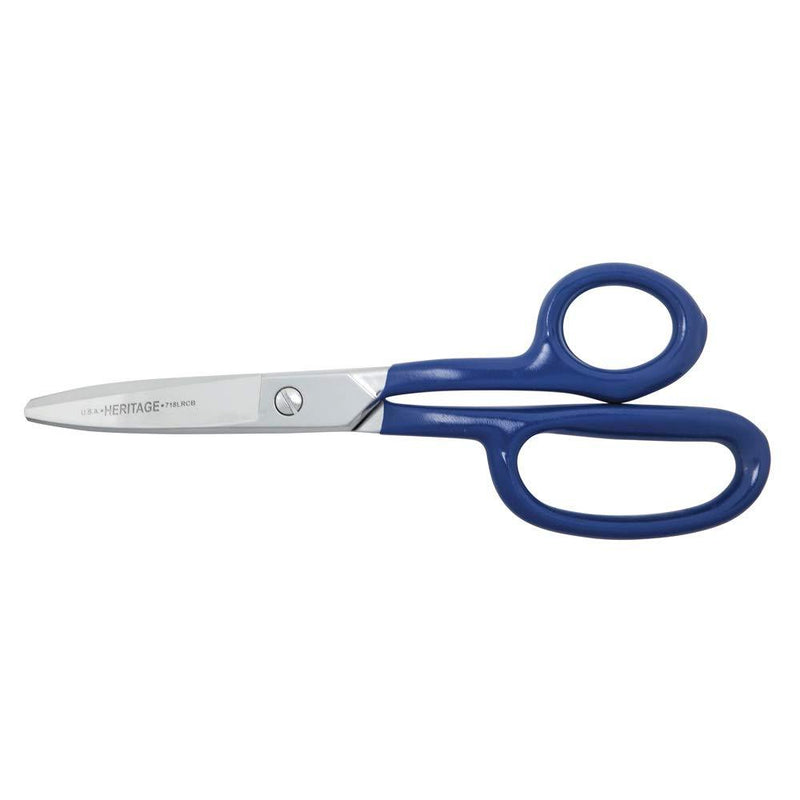 Klein Tools HD Carpet Shear w/Ring, Curved, Blunt, 9-Inch G718LRCB