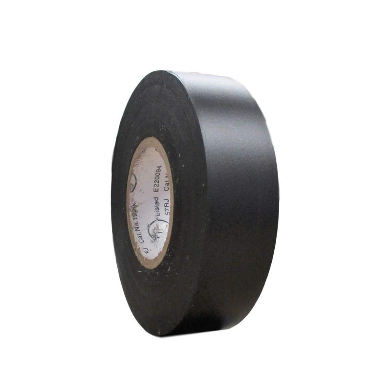 TradeGear Colored Electrical Tape - PVC General Purpose - Waterproof, Flame Retardant, Strong Rubber Based Adhesive, UL Listed - Rated for Max. 600V and 80oC Use – 60’ x 3/4" x 0.07" (1 Pk Black) 1 Pk Black