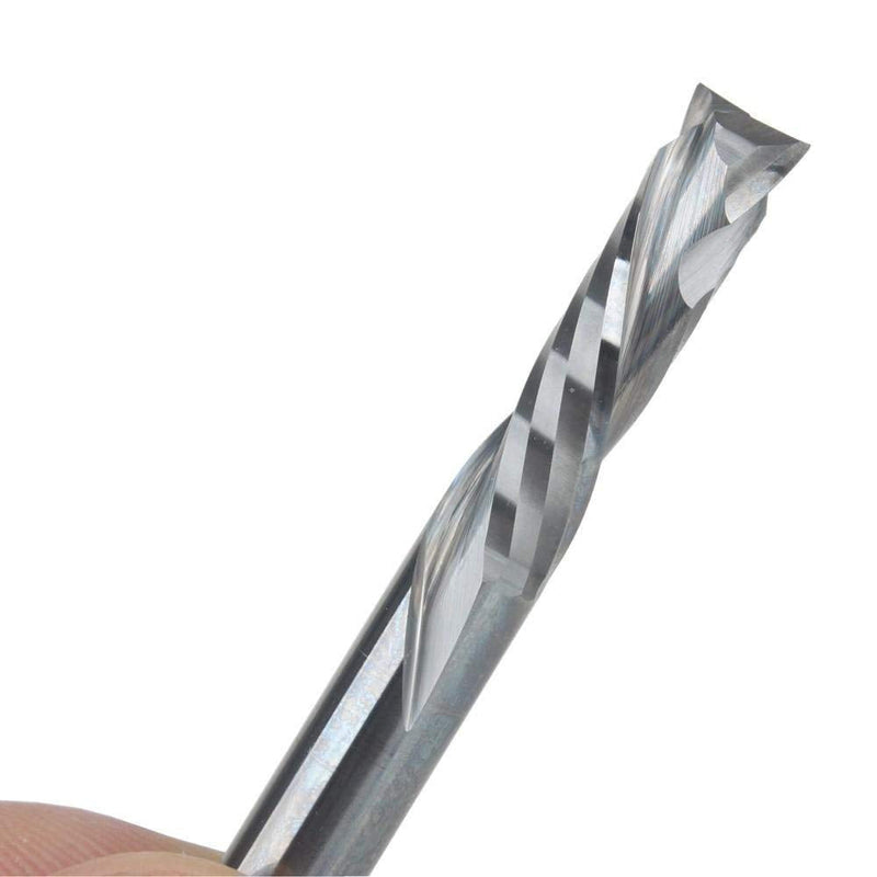 HOZLY 6X25mm UP &Down Cut Two Flutes Spiral Carbide Tool Cutters for CNC Router Compression Wood End Mill Bits