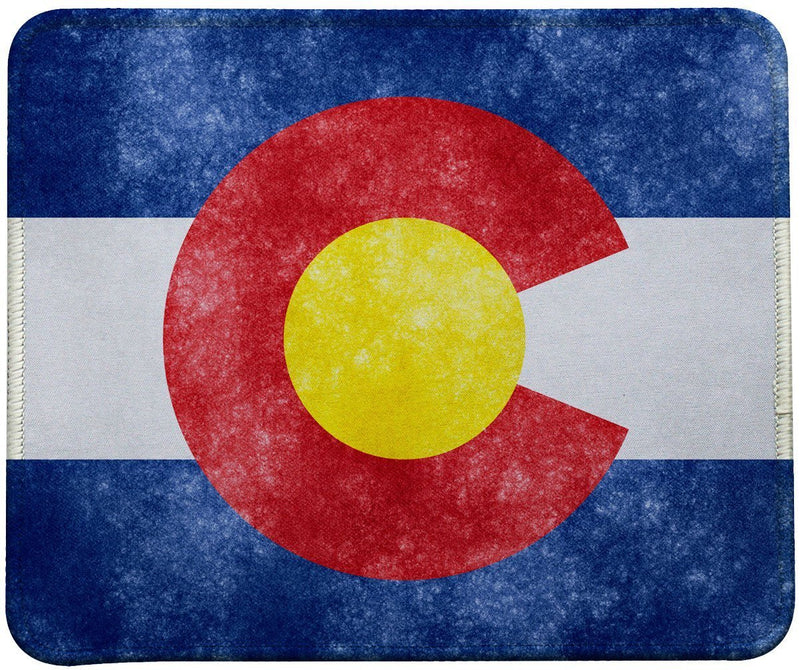 VIVIPOW Retro Style USA State Flag Mouse Pads (Colorado) Colorado