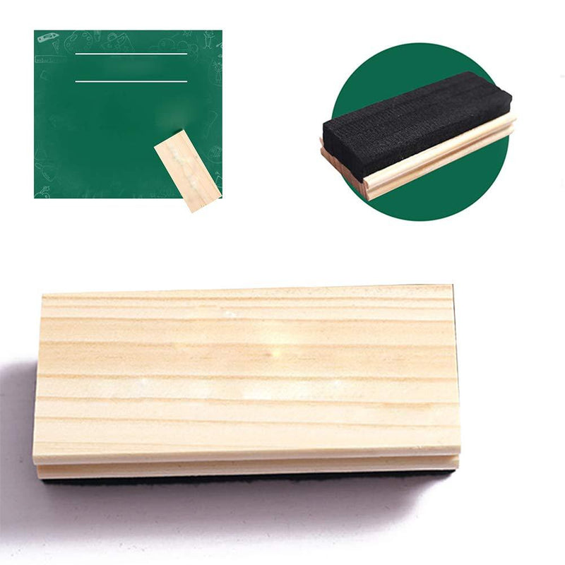 Chalkboard Eraser - Campus Style Pine Wood Blackboard Cleaner Engravable College Styled DIY Gift 1 Pcs